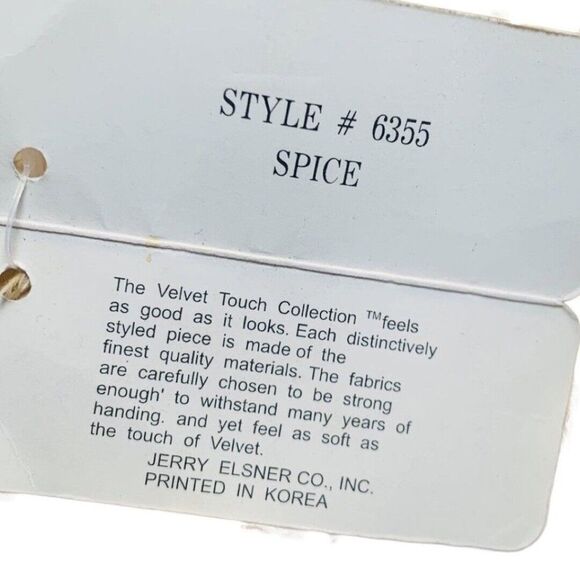 Jerry Elsner Velvet Touch Collection Christmas Plush Dog Stuffed Toy SPICE - Picture 9 of 9